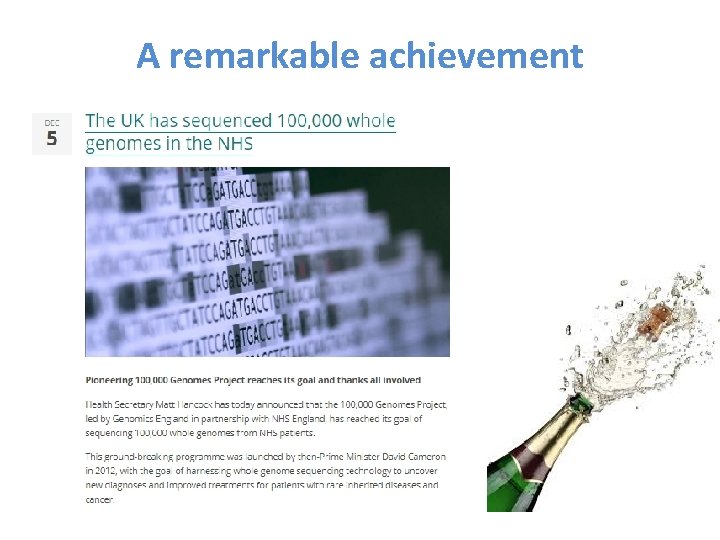 A remarkable achievement 