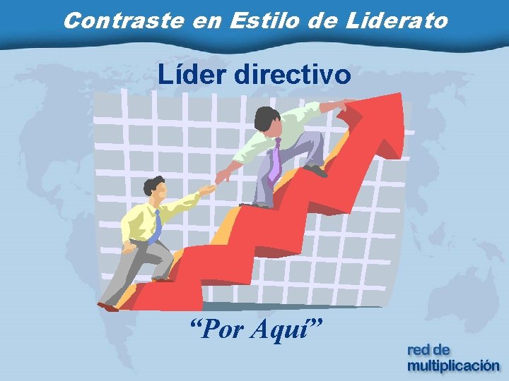 Contraste en Estilo de Liderato Líder directivo “Por Aquí” 