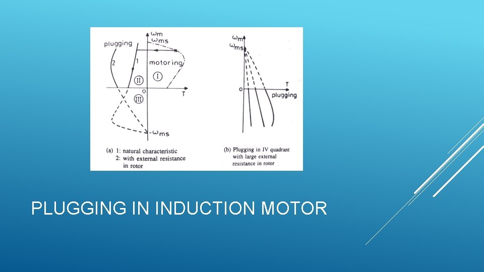 PLUGGING IN INDUCTION MOTOR 