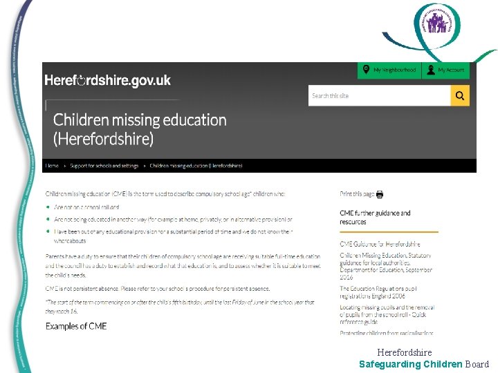 Herefordshire Safeguarding Children Board 