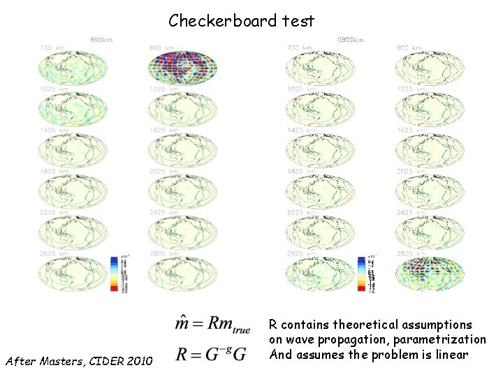 Checkerboard test 80% After Masters, CIDER 2010 R contains theoretical assumptions on wave propagation,