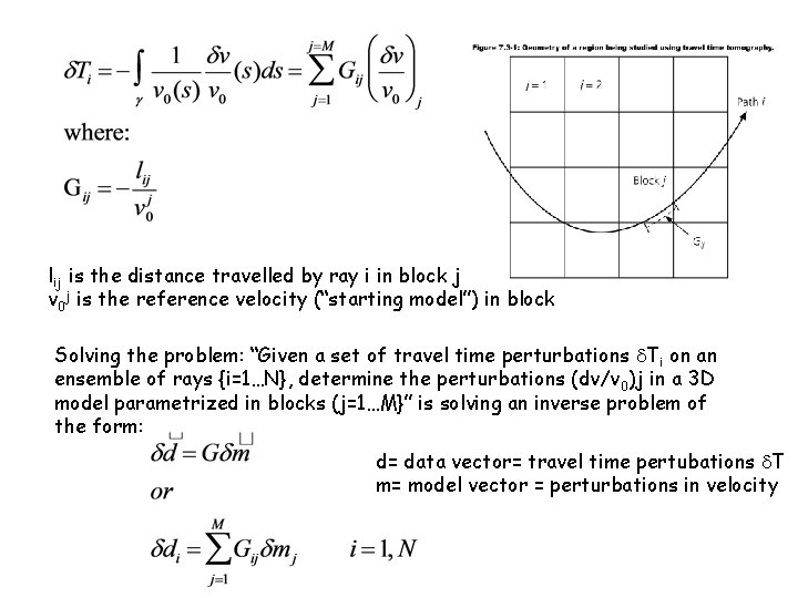 lij is the distance travelled by ray i in block j v 0 j