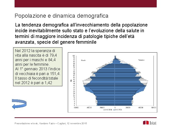 Popolazione e dinamica demografica La tendenza demografica all’invecchiamento della popolazione incide inevitabilmente sullo stato