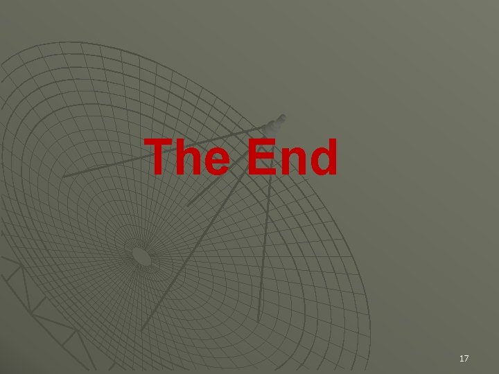The End 17 