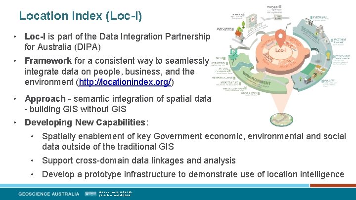 Location Index (Loc-I) • Loc-I is part of the Data Integration Partnership for Australia