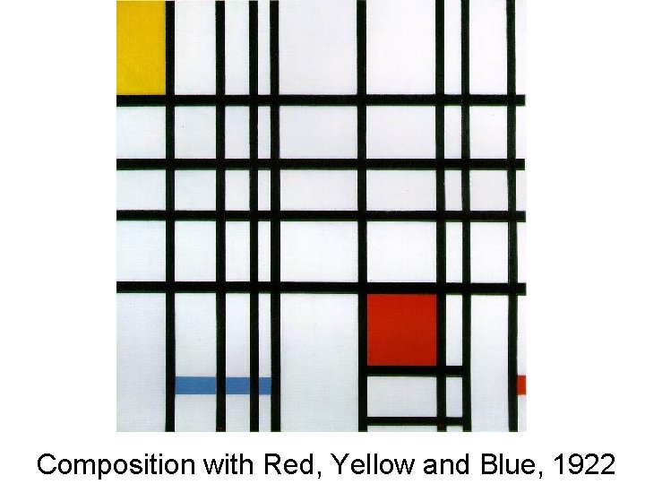 Composition with Red, Yellow and Blue, 1922 