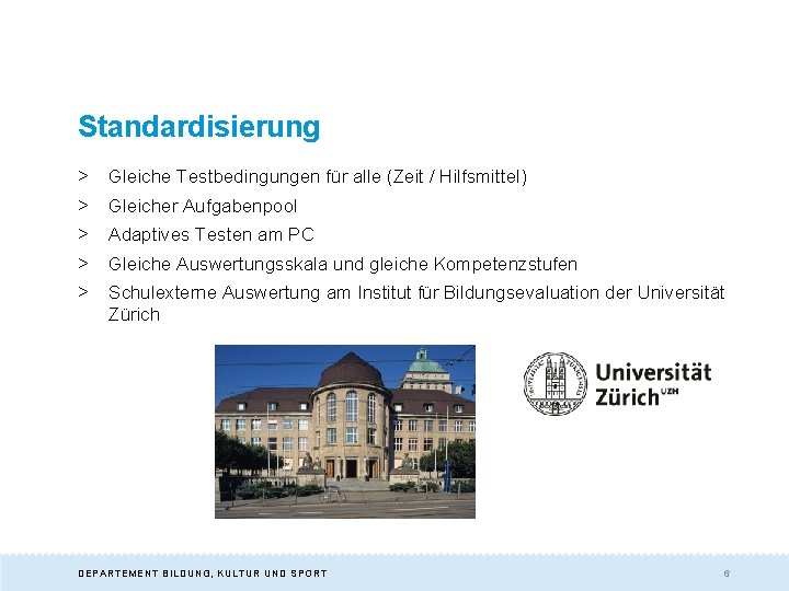 Standardisierung > Gleiche Testbedingungen für alle (Zeit / Hilfsmittel) > Gleicher Aufgabenpool > Adaptives