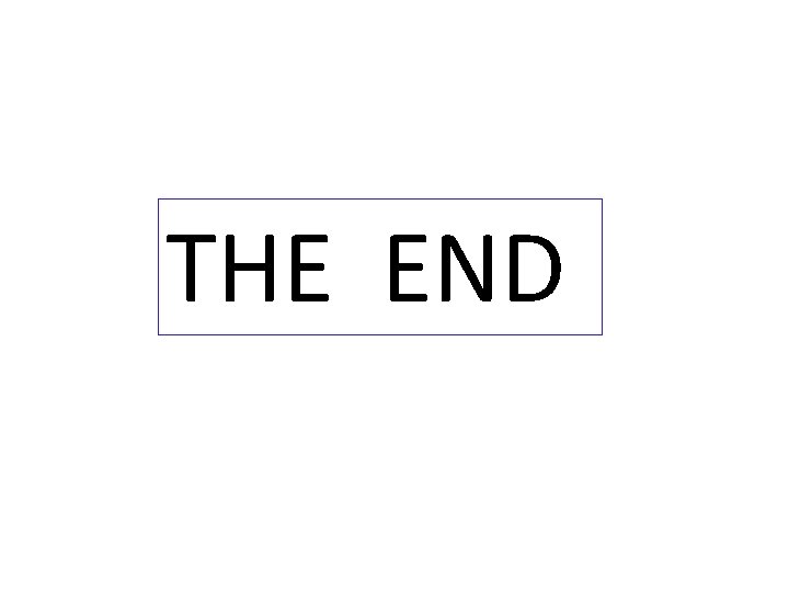 THE END 