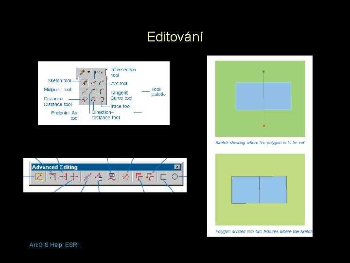 Editování Arc. GIS Help; ESRI 