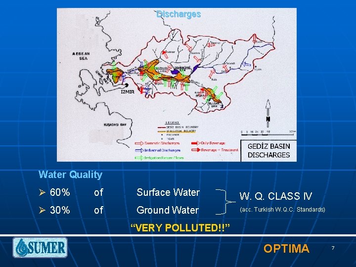 Discharges Water Quality Ø 60% of Surface Water Ø 30% of Ground Water W.