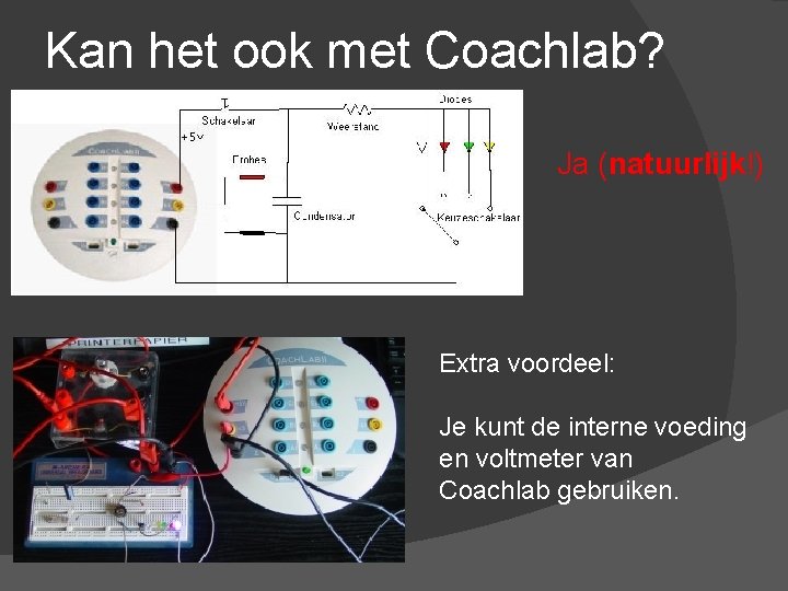 Kan het ook met Coachlab? Ja (natuurlijk!) Extra voordeel: Je kunt de interne voeding