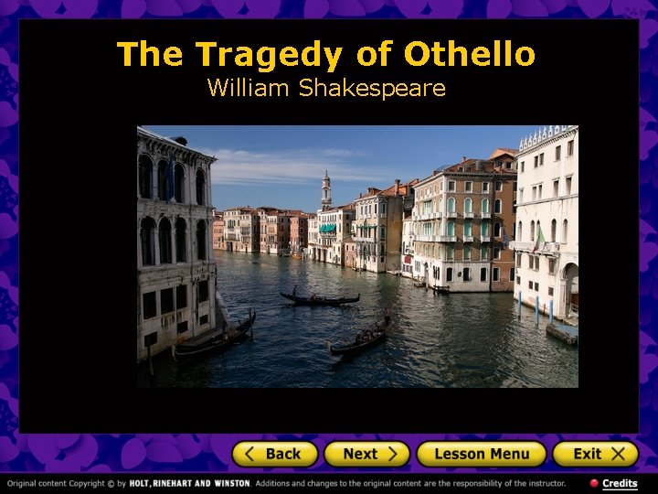 The Tragedy of Othello William Shakespeare 