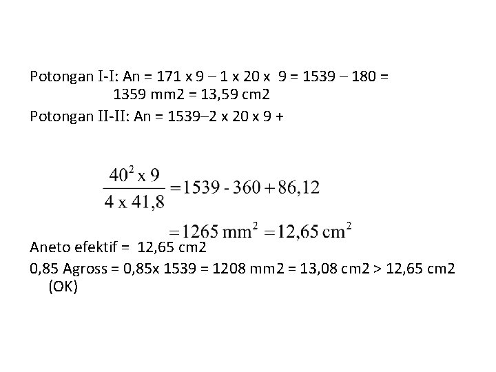 Potongan - : An = 171 x 9 – 1 x 20 x 9