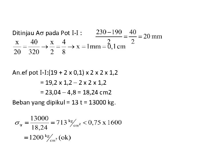 Ditinjau A pada Pot - : An. ef pot - : (19 + 2