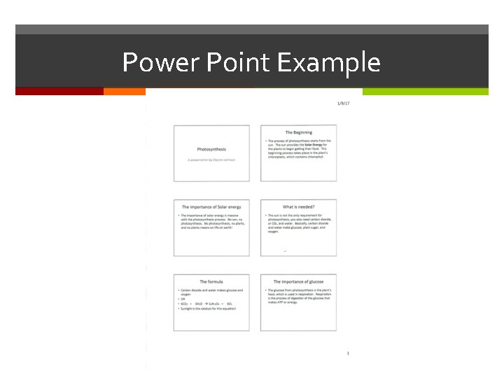 Power Point Example 