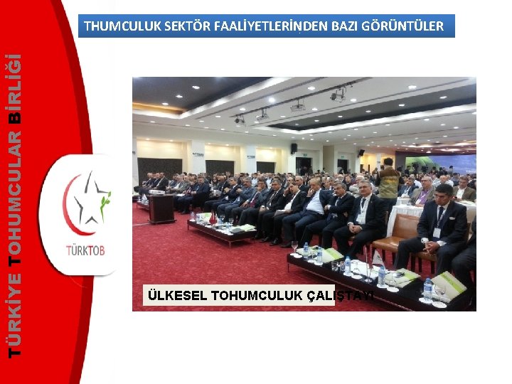 TÜRKİYE TOHUMCULAR BİRLİĞİ THUMCULUK SEKTÖR FAALİYETLERİNDEN BAZI GÖRÜNTÜLER ÜLKESEL TOHUMCULUK ÇALIŞTAYI 