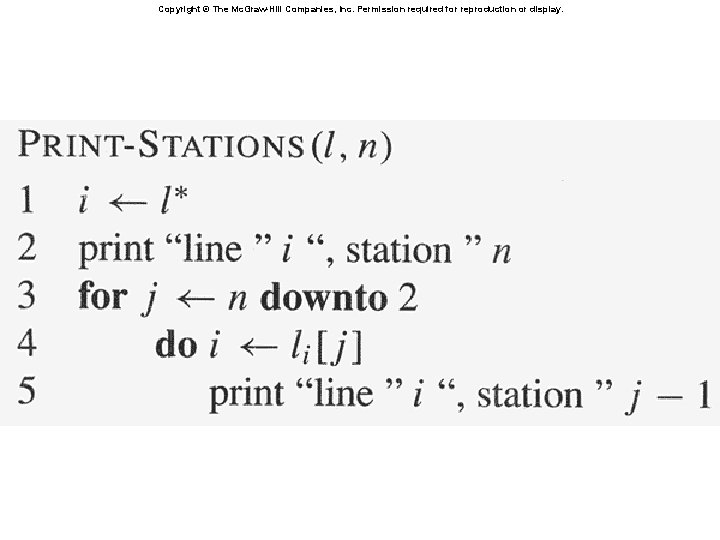 Copyright © The Mc. Graw-Hill Companies, Inc. Permission required for reproduction or display. 