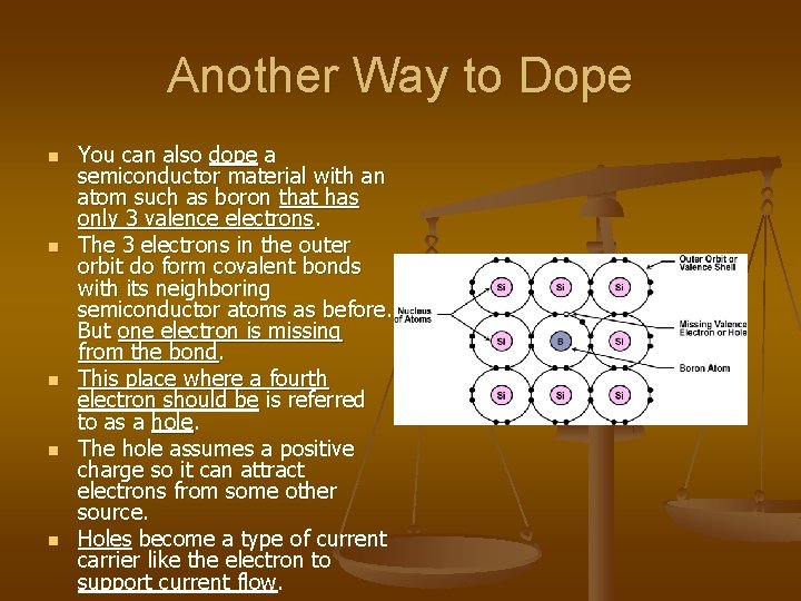 Another Way to Dope n n n You can also dope a semiconductor material