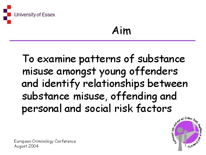 Aim To examine patterns of substance misuse amongst young offenders and identify relationships between