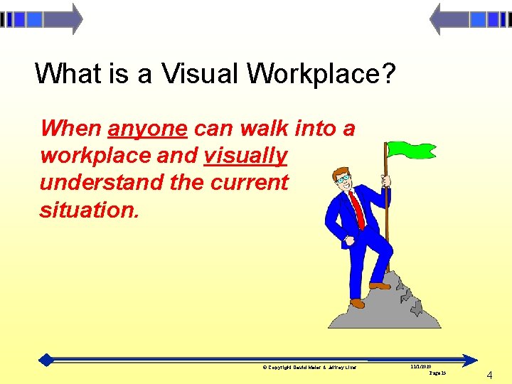 What is a Visual Workplace? When anyone can walk into a workplace and visually
