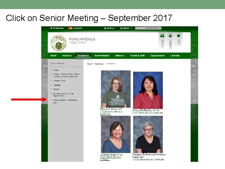 Click on Senior Meeting – September 2017 