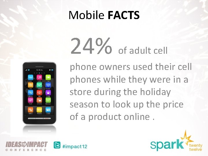 Mobile FACTS 24% of adult cell phone owners used their cell phones while they