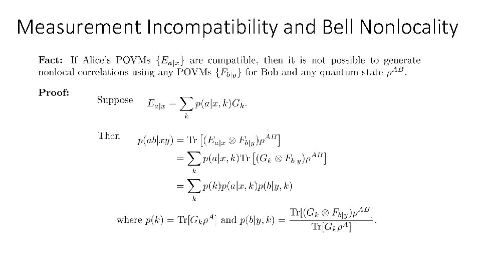 Measurement Incompatibility and Bell Nonlocality 