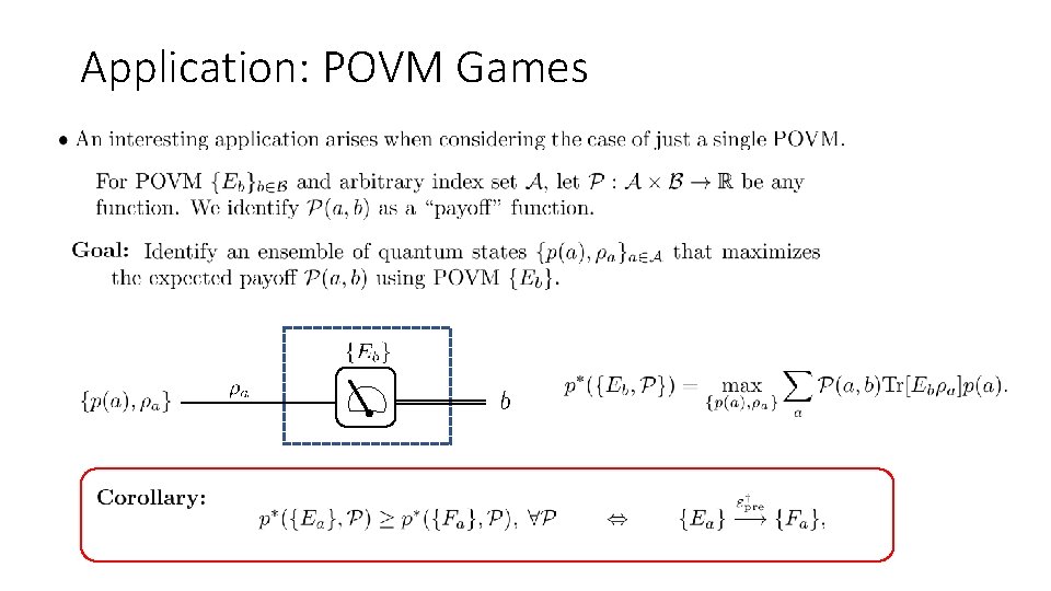 Application: POVM Games 