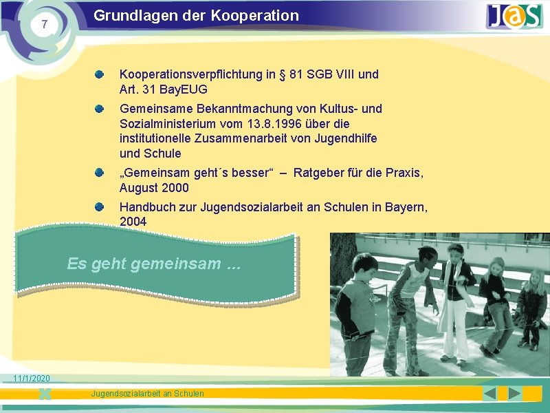 7 Grundlagen der Kooperationsverpflichtung in § 81 SGB VIII und Art. 31 Bay. EUG