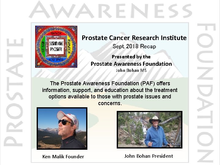prostate cancer research centre address