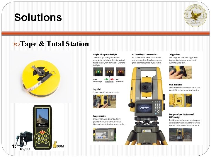Solutions Tape & Total Station 12 12 