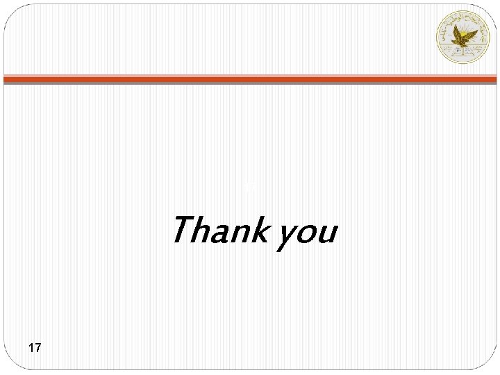 17 Thank you 17 