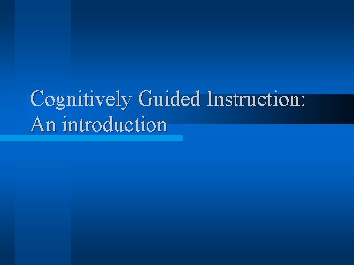 cognitively guided instruction problem types