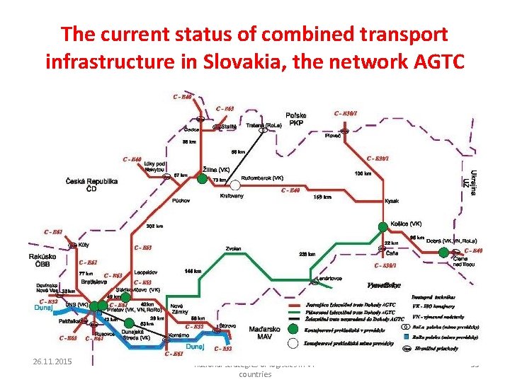 The current status of combined transport infrastructure in Slovakia, the network AGTC 26. 11.