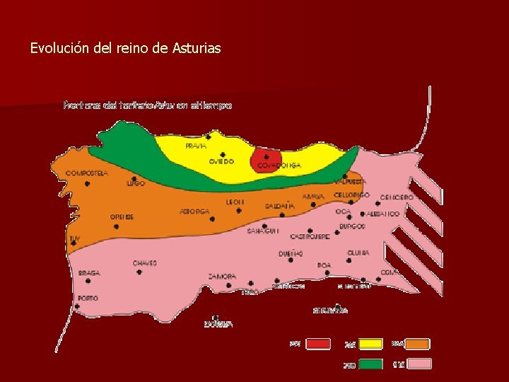 Evolución del reino de Asturias 