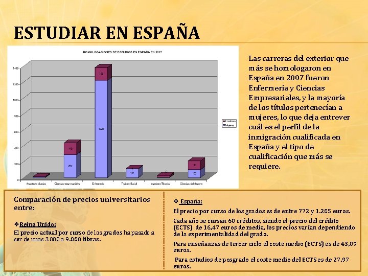 ESTUDIAR EN ESPAÑA Las carreras del exterior que más se homologaron en España en