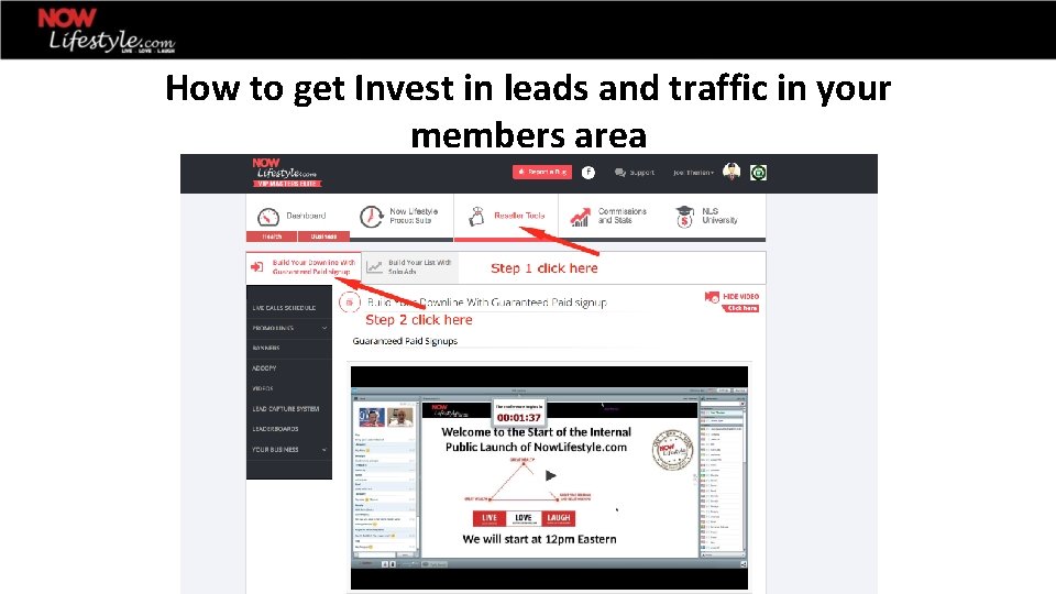 How to get Invest in leads and traffic in your members area 