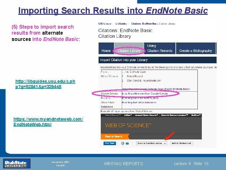 Importing Search Results into End. Note Basic (5) Steps to import search results from