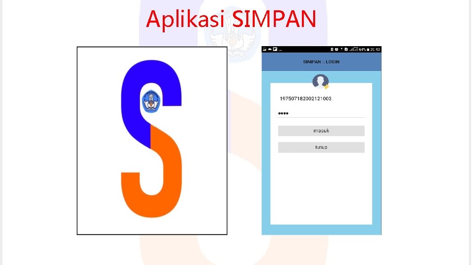 Aplikasi SIMPAN 
