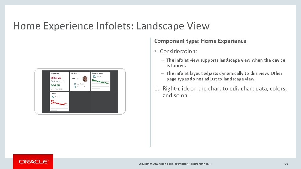 Home Experience Infolets: Landscape View Component type: Home Experience • Consideration: – The infolet