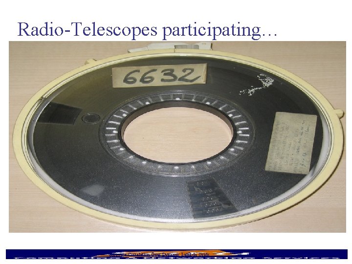 Radio-Telescopes participating… 9/16/2020 Software Correlation Over Dynamic Lambda Grids 10 