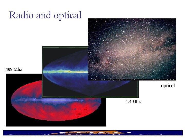 Radio and optical 408 Mhz optical 1. 4 Ghz 9/16/2020 Software Correlation Over Dynamic