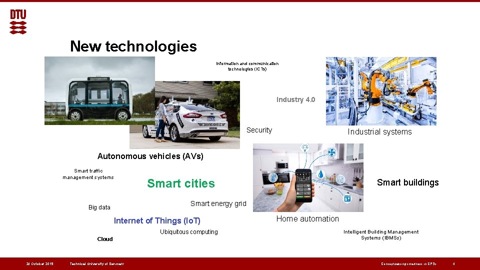 New technologies Information and communication technologies (ICTs) Industry 4. 0 Security Industrial systems Autonomous