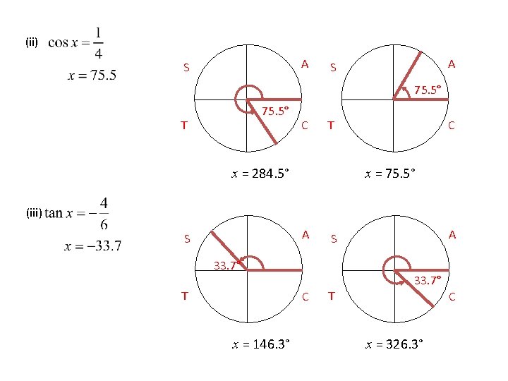 (ii) A S 75. 5° T C T x = 284. 5° C x (ii) A S 75. 5° T C T x = 284. 5° C x