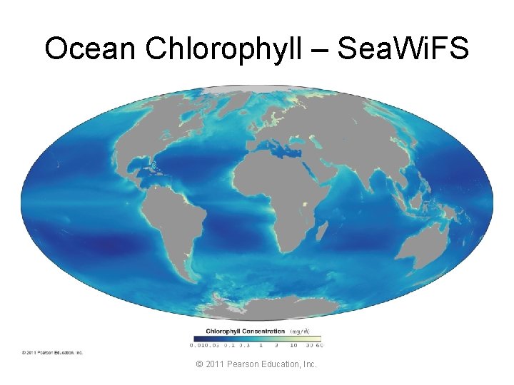 Ocean Chlorophyll – Sea. Wi. FS © 2011 Pearson Education, Inc. 