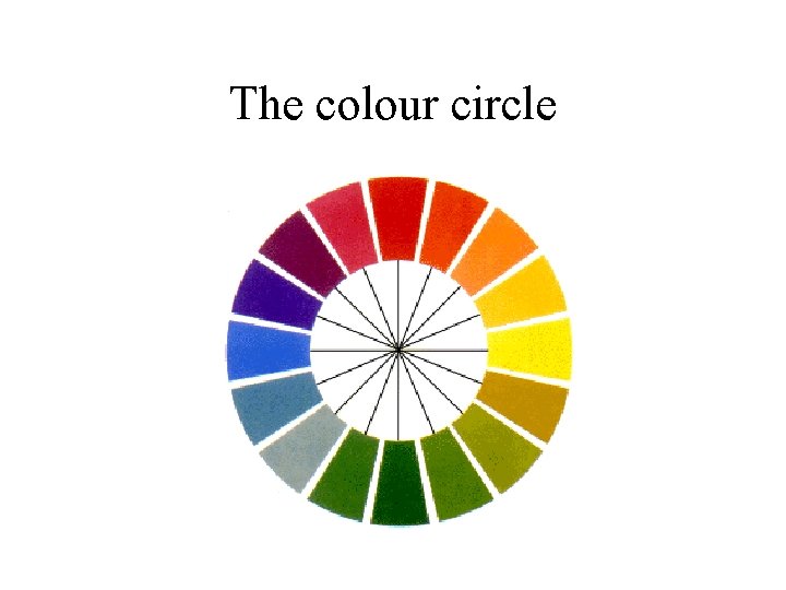 The colour circle 