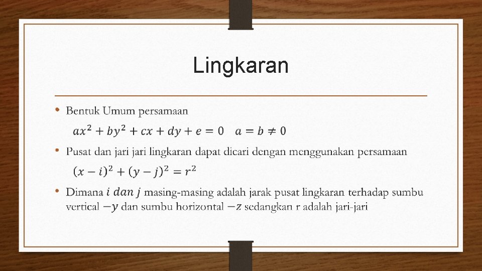 Lingkaran • 