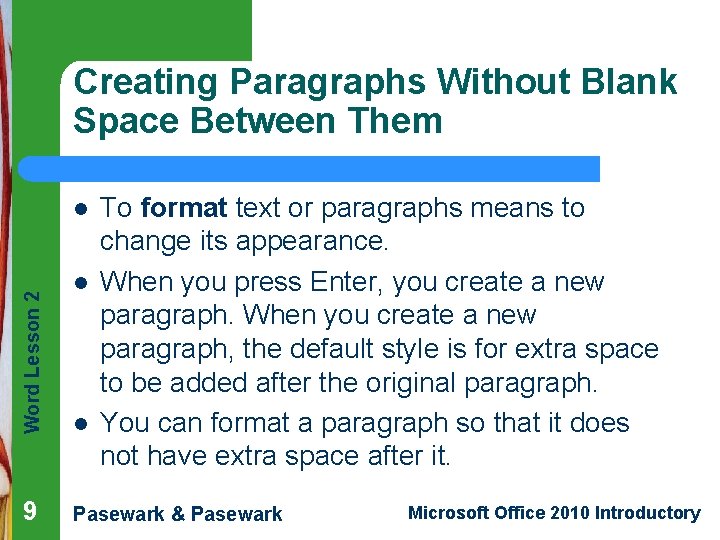 Creating Paragraphs Without Blank Space Between Them Word Lesson 2 l 9 l l