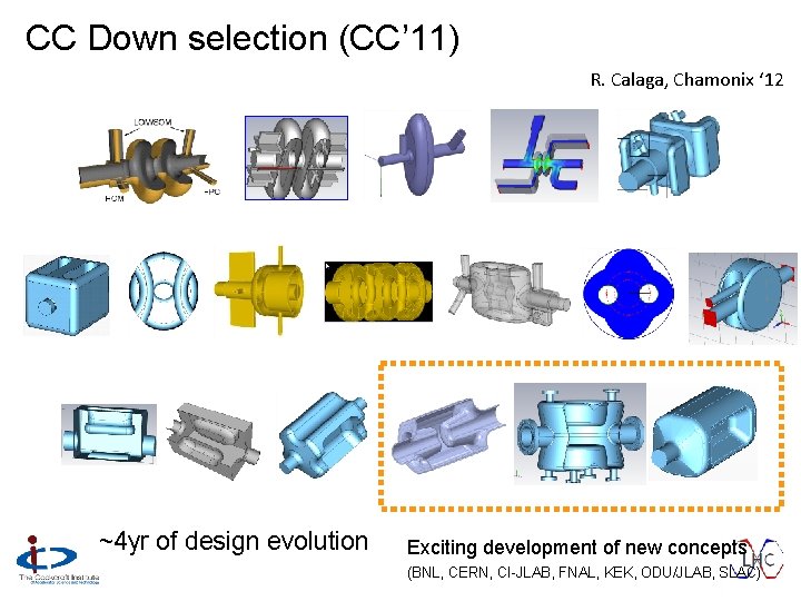CC Down selection (CC’ 11) R. Calaga, Chamonix ‘ 12 ~4 yr of design