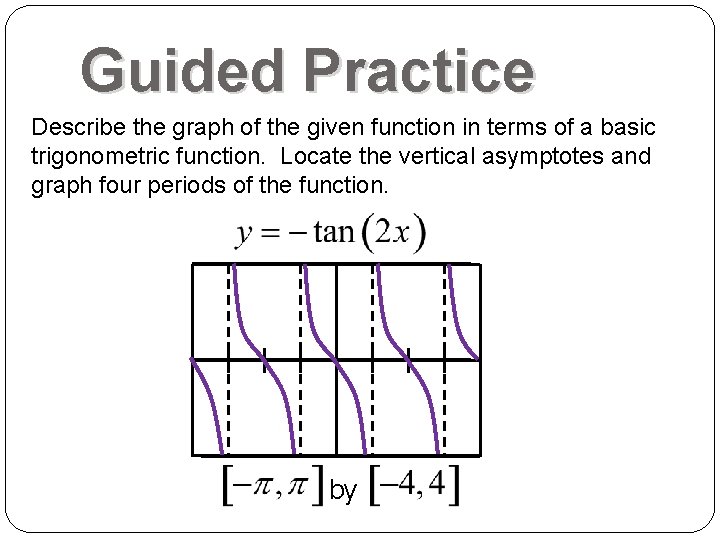Guided Practice Describe the graph of the given function in terms of a basic
